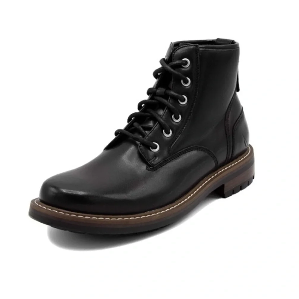 Nautica Men's Lace Up Dress Casual Boots Oxford Combat Size 7.5 NEW #H768